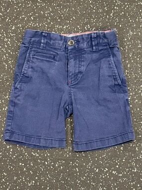 Boden Blue Denim Boys' Shorts with Red Trim